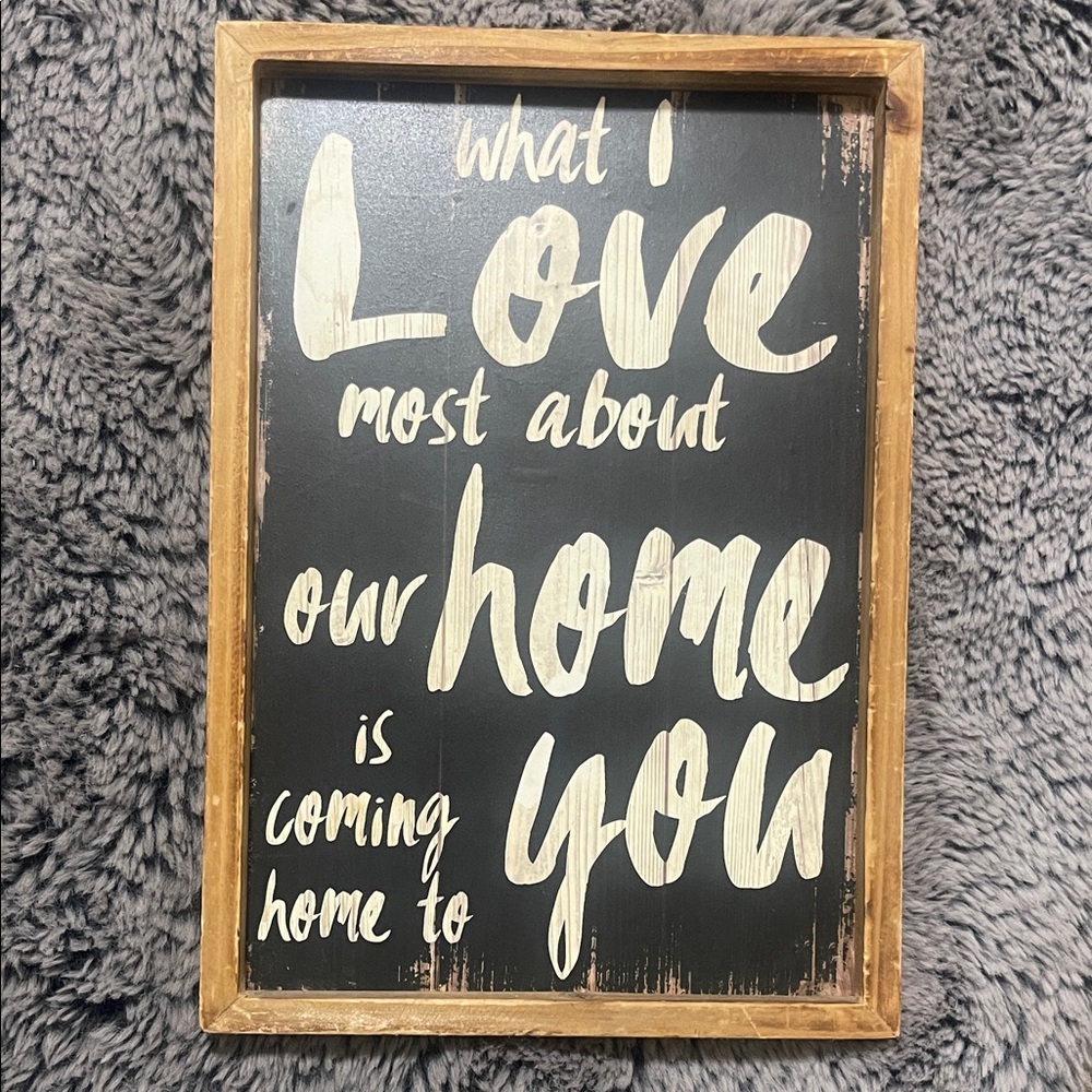 Wooden Wall Art with Inspirational Quote